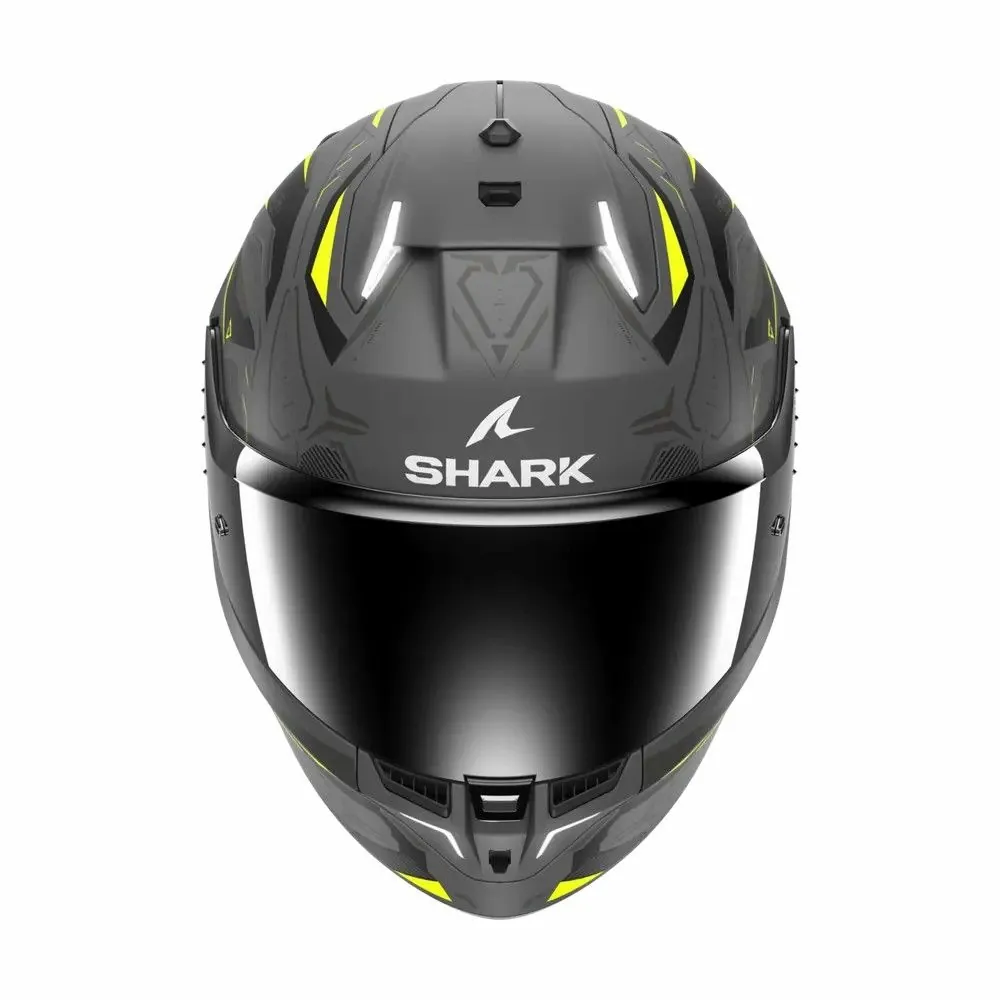 SHARK casque moto intégral SKWAL i3 LINIK anthracite / jaune / noir