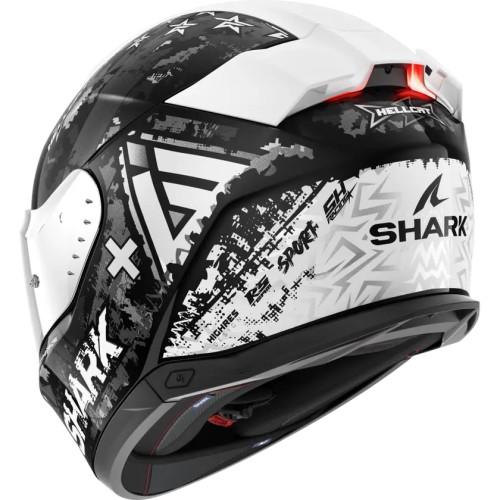 SHARK integral motorcycle helmet SKWAL i3 HELLCAT black / chrom / silver