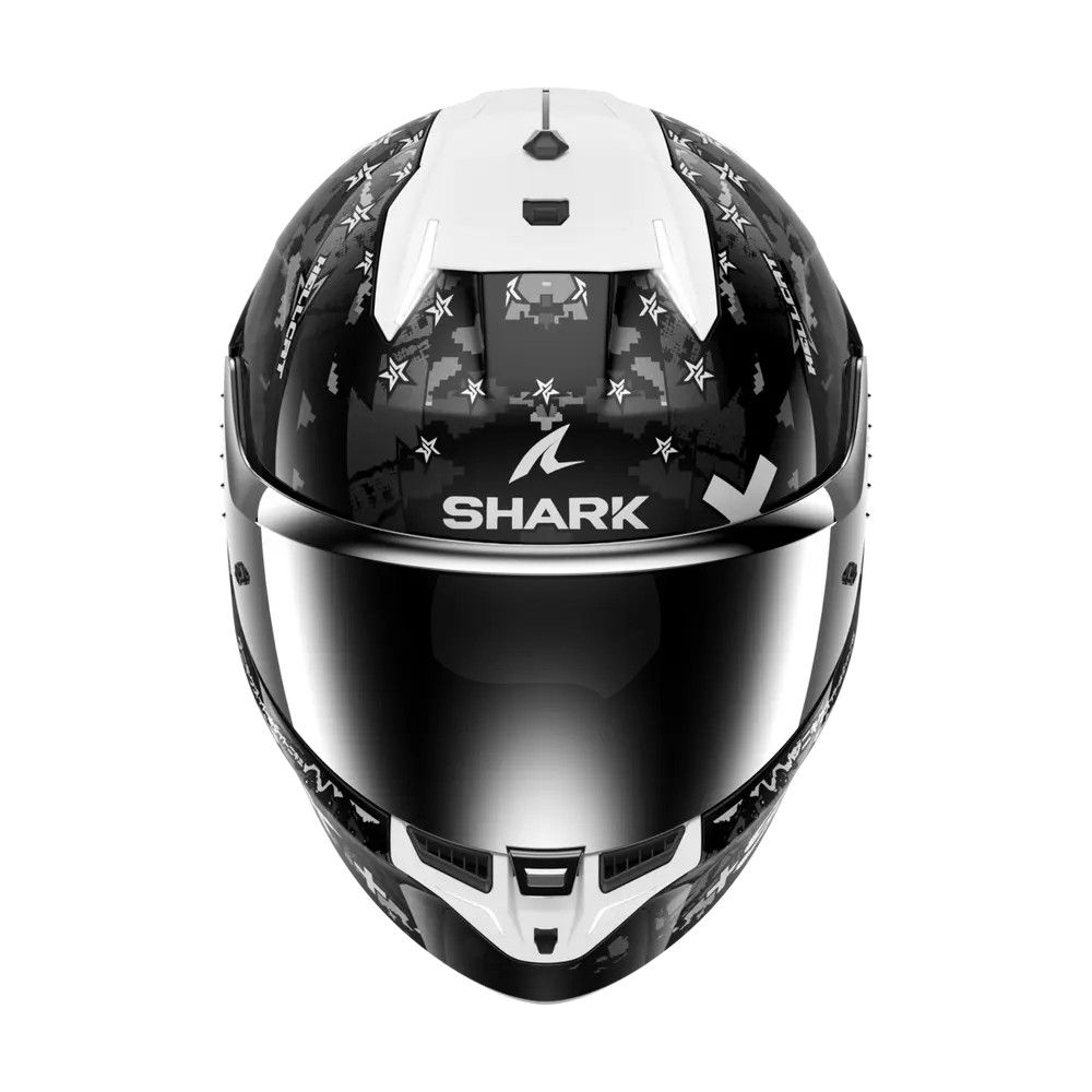 SHARK casque moto intégral SKWAL i3 HELLCAT noir / chrome / argent