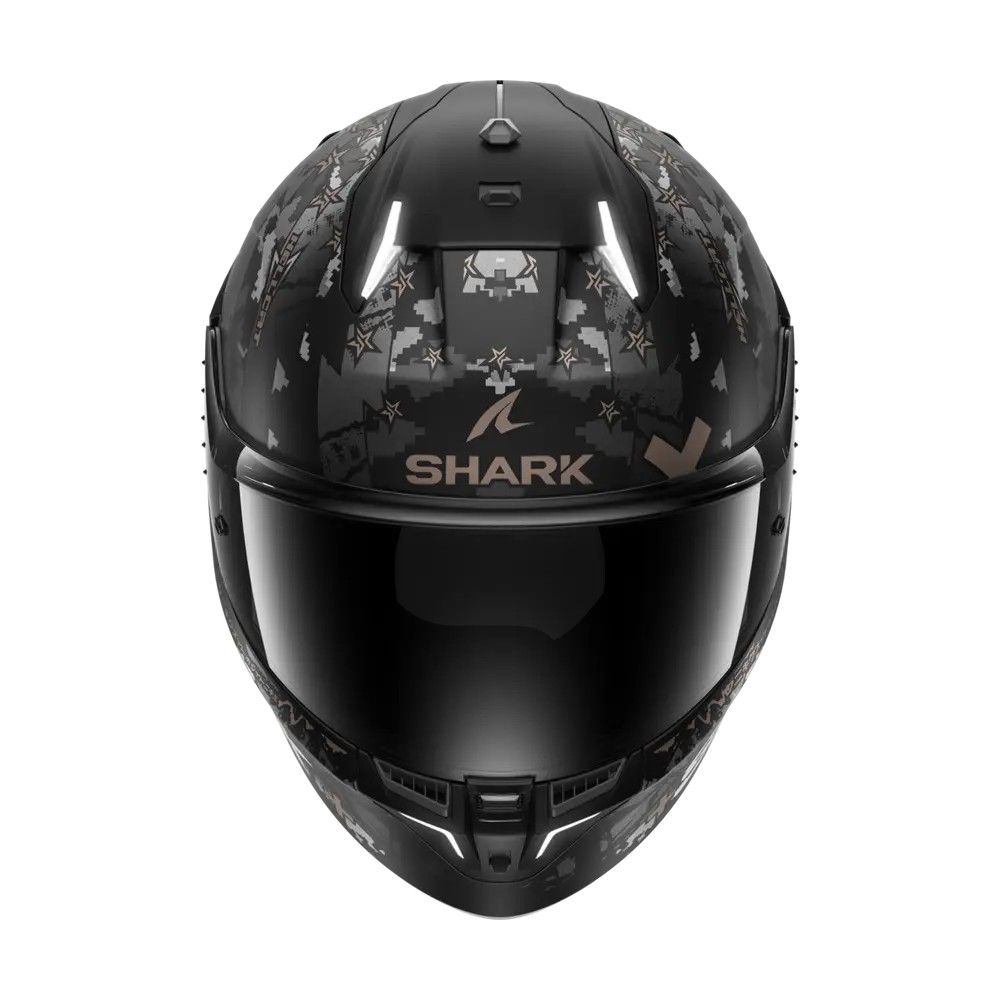 SHARK integral motorcycle helmet SKWAL i3 HELLCAT matt black / chrom / anthracite