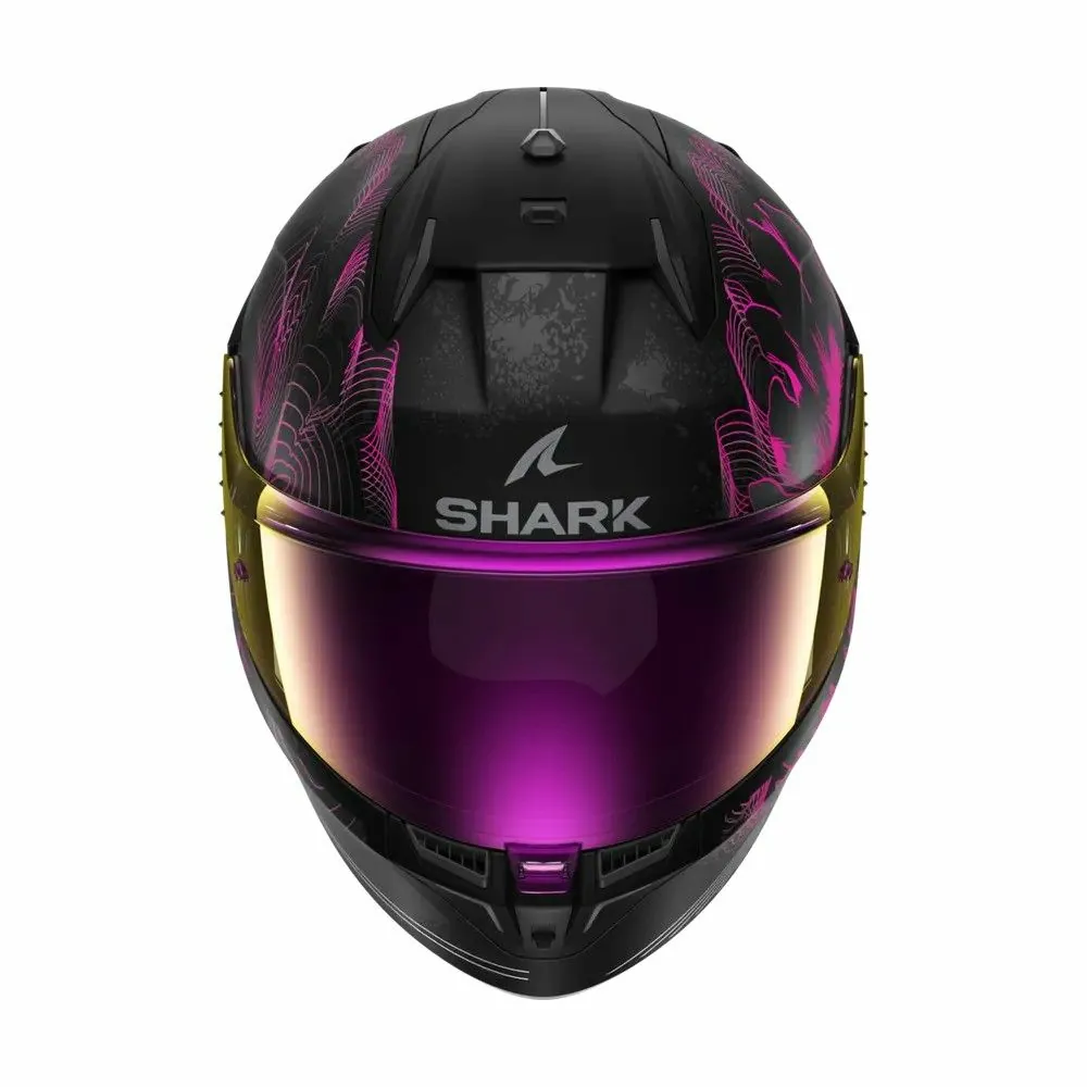 SHARK casque moto intégral D-SKWAL 3 MAYFER noir mat / violet / anthracite
