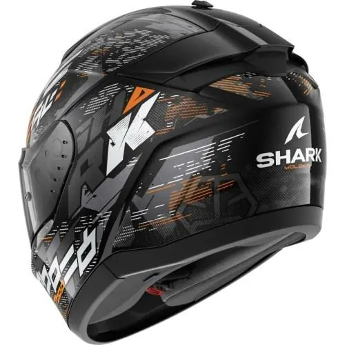 SHARK casque moto intégral RIDILL 2 MOLOKAI noir / argent / orange