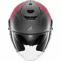 SHARK casque moto jet RS JET STRIDE argent mat / violet / rouge