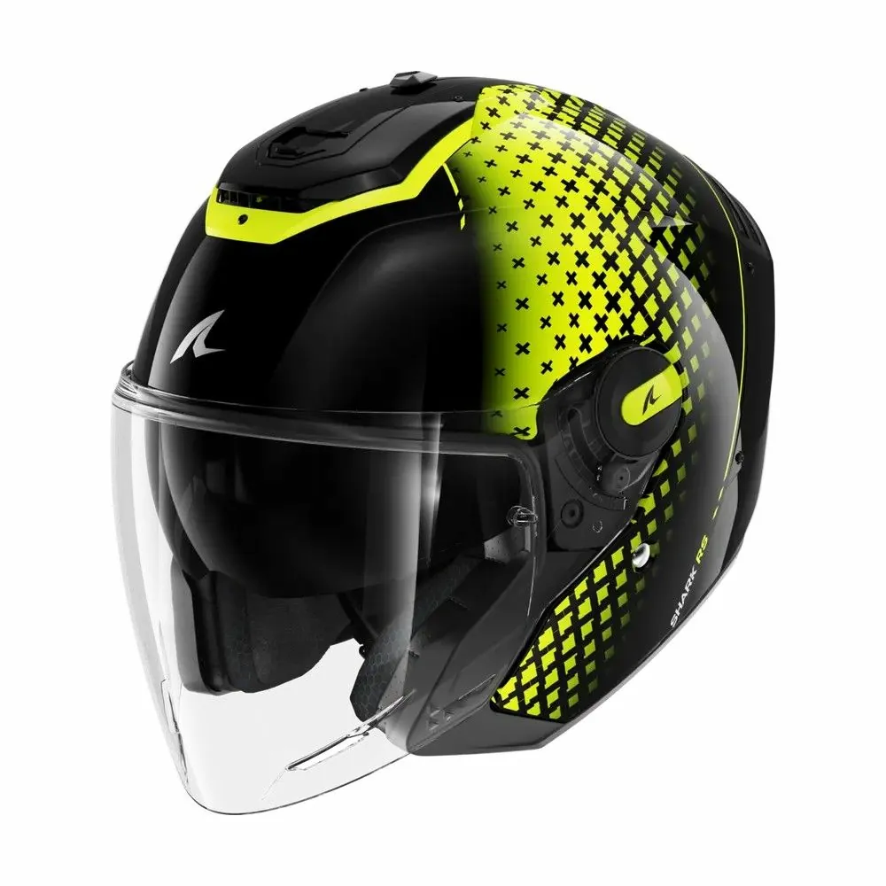 SHARK jet motorcycle helmet RS JET STRIDE black / yellow