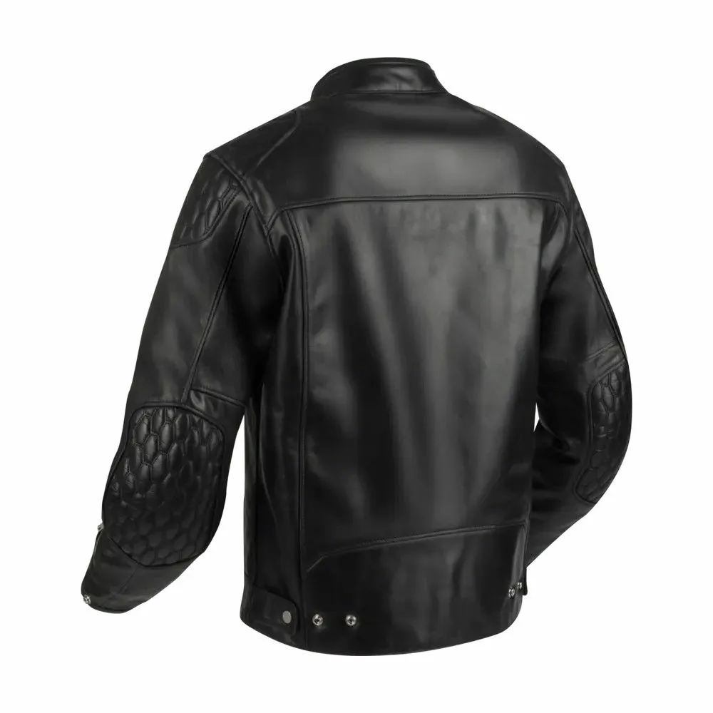 SEGURA blouson moto scooter CURTIS cuir homme toutes saisons SCB1810 Noir