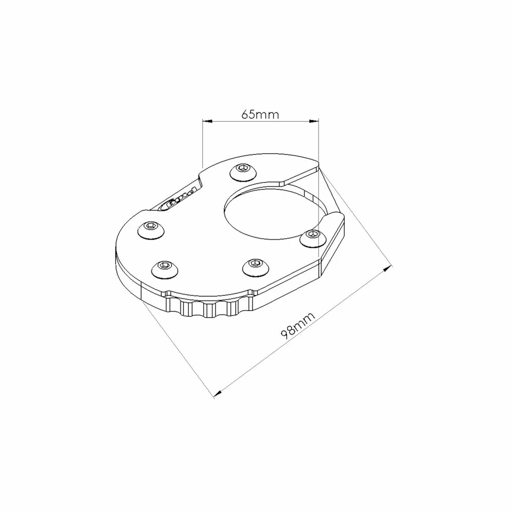 PUIG extension de base béquille BMW R 1250 GS / ADVENTURE / 2018 2024 pour suspension standard - 20189