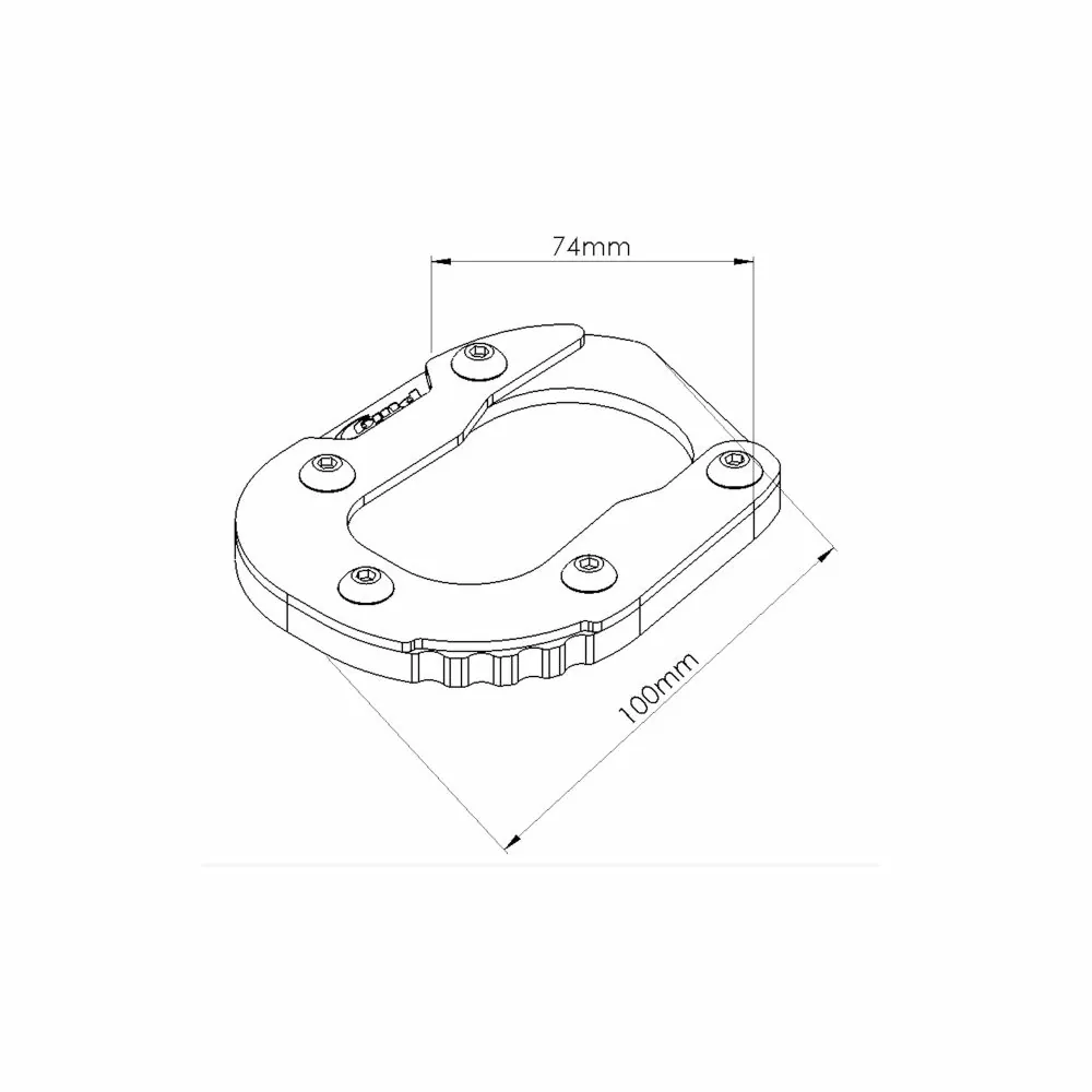 PUIG kickstand Extension BMW R 1250 GS / ADVENTURE / 2018 2024 ref 20519