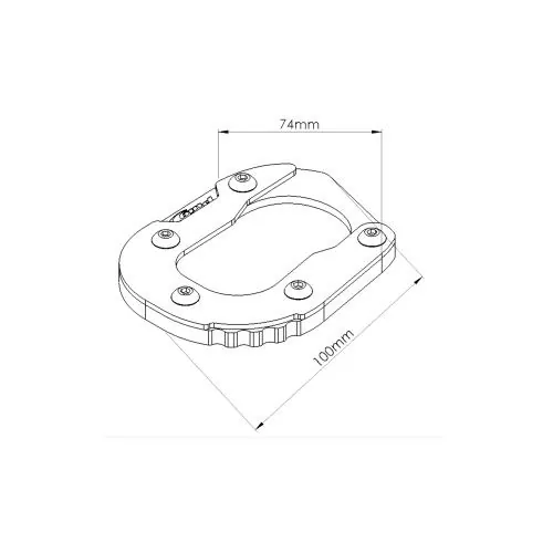 PUIG extension de base béquille BMW R 1250 GS / ADVENTURE / 2018 2024 ref 20519