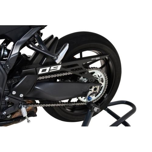 ERMAX YAMAHA MT09 / 2024 garde boue arrière EVO + carter de chaine aluminium