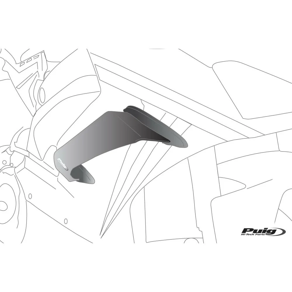 PUIG Downforce RACE naked side spoilers KAWASAKI NINJA 1000 SX / 1100 / 2020 2025 - 21687