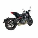 IXRACE INDIAN FTR 1200 S / FTR 1200 R / 2022 2025 DOUBLE pot d'échappement MK2B BLACK AI2222SB - NON HOM