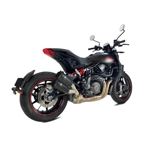 IXRACE INDIAN FTR 1200 S / FTR 1200 R / 2022 2025 DOUBLE pot d'échappement MK2B BLACK AI2222SB - NON HOM
