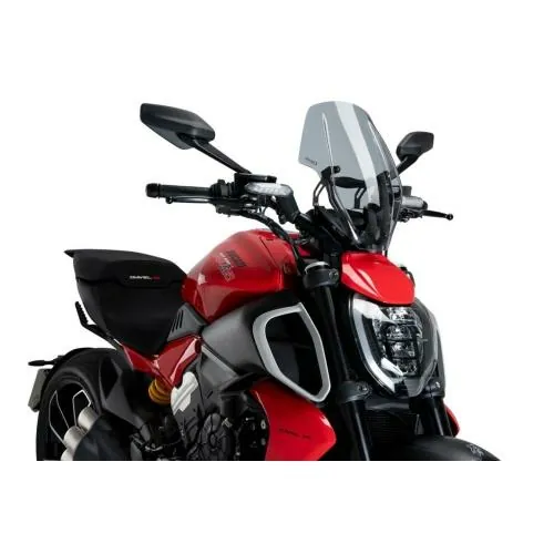 PUIG windshield NEW GENERATION resolvable Touring DUCATI DIAVEL V4 / 2024 2025 ref 21713