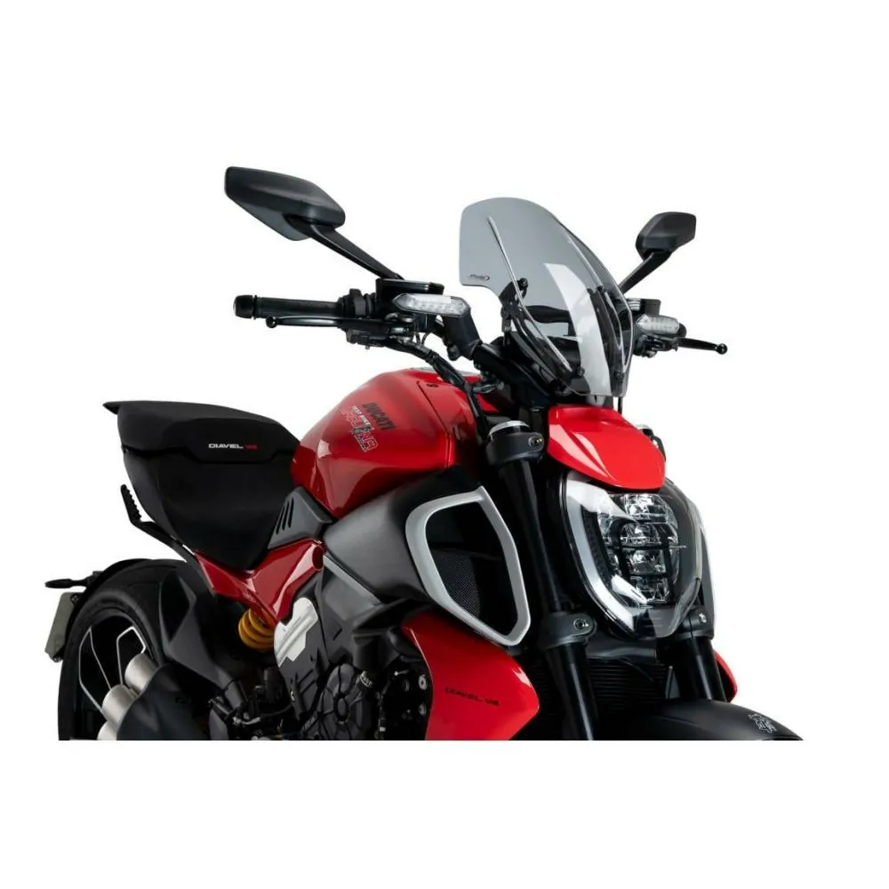 PUIG windshield NEW GENERATION resolvable Touring DUCATI DIAVEL V4 / 2024 2026 - 21713