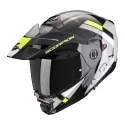 SCORPION casque jet modulaire ADX-2 SOLID moto scooter Gris / Noir / Jaune fluo
