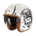 SCORPION helmet BELFAST EVO ROMEO jet moto scooter Cream / Black