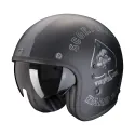 SCORPION helmet BELFAST EVO SPADE jet moto scooter Matt black / Silver