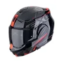 SCORPION flipback helmet EXO-TECH EVO TRAVELLER moto scooter Black / Red