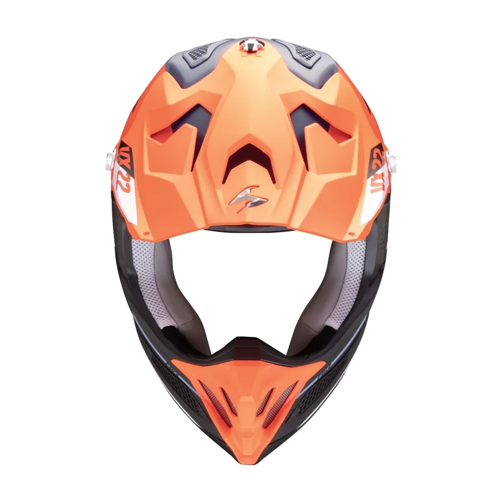 SCORPION casque cross VX-22 AIR BETA moto scooter Bleu / Orange