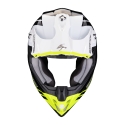 SCORPION casque cross VX-16 EVO AIR FUSION moto scooter Noir / Jaune fluo