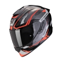 SCORPION fullface helmet EXO-1400 EVO II AIR ACCORD moto scooter Grey / Red