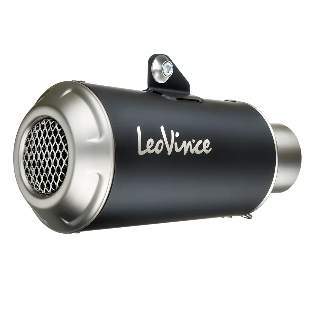 LEOVINCE KAWASAKI Z 500 / 400 / NINJA / 2018 2025  LV-10 INOX BLACK silencer exhaust NOT APP - 15218BU