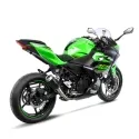 LEOVINCE KAWASAKI Z 500 / 400 / NINJA / 2018 2025  LV-10 INOX BLACK silencer exhaust NOT APP - 15218BU
