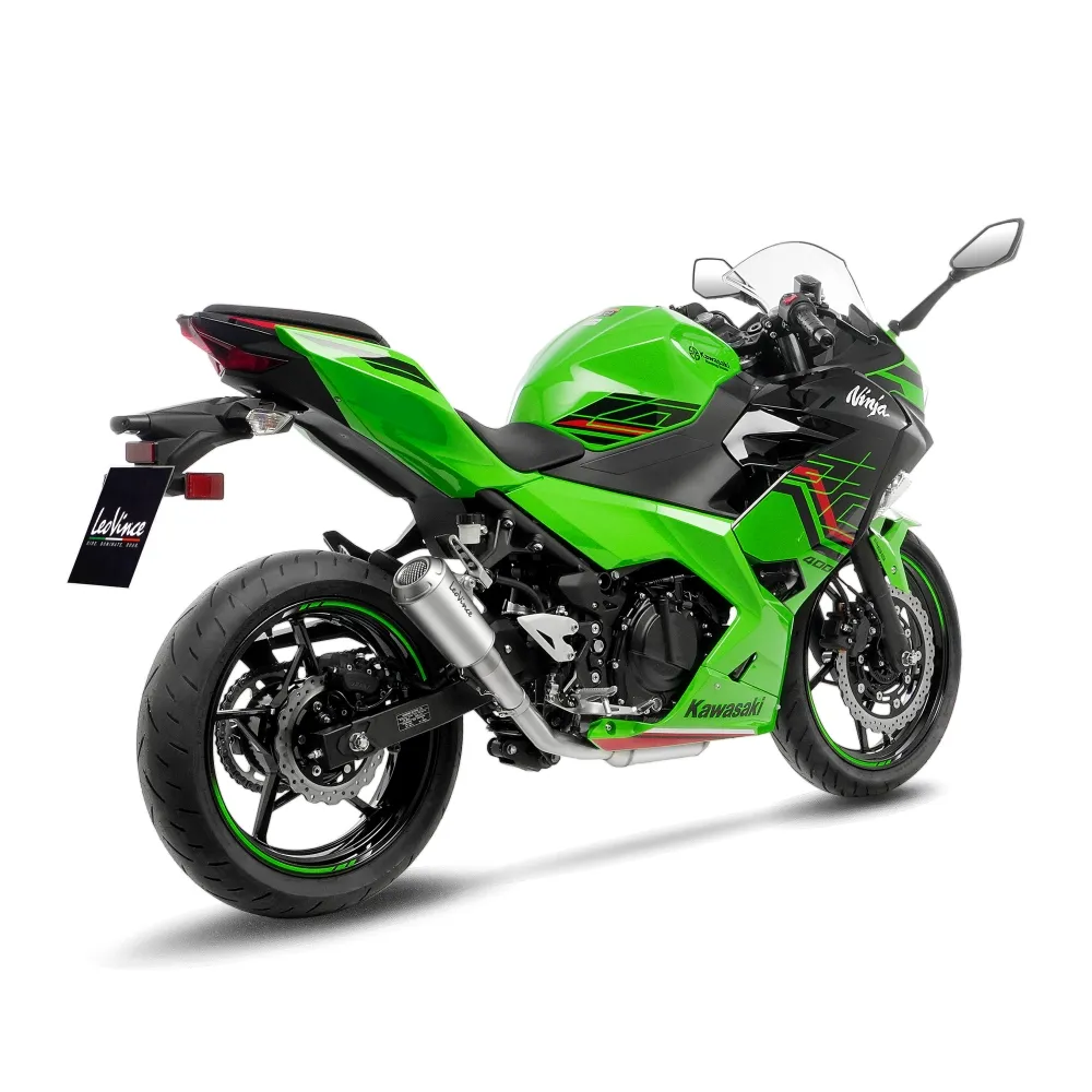 LEOVINCE KAWASAKI Z 500 / 400 / NINJA / 2018 2025 LV-10 INOX silencer exhaust Not Approved 15218U