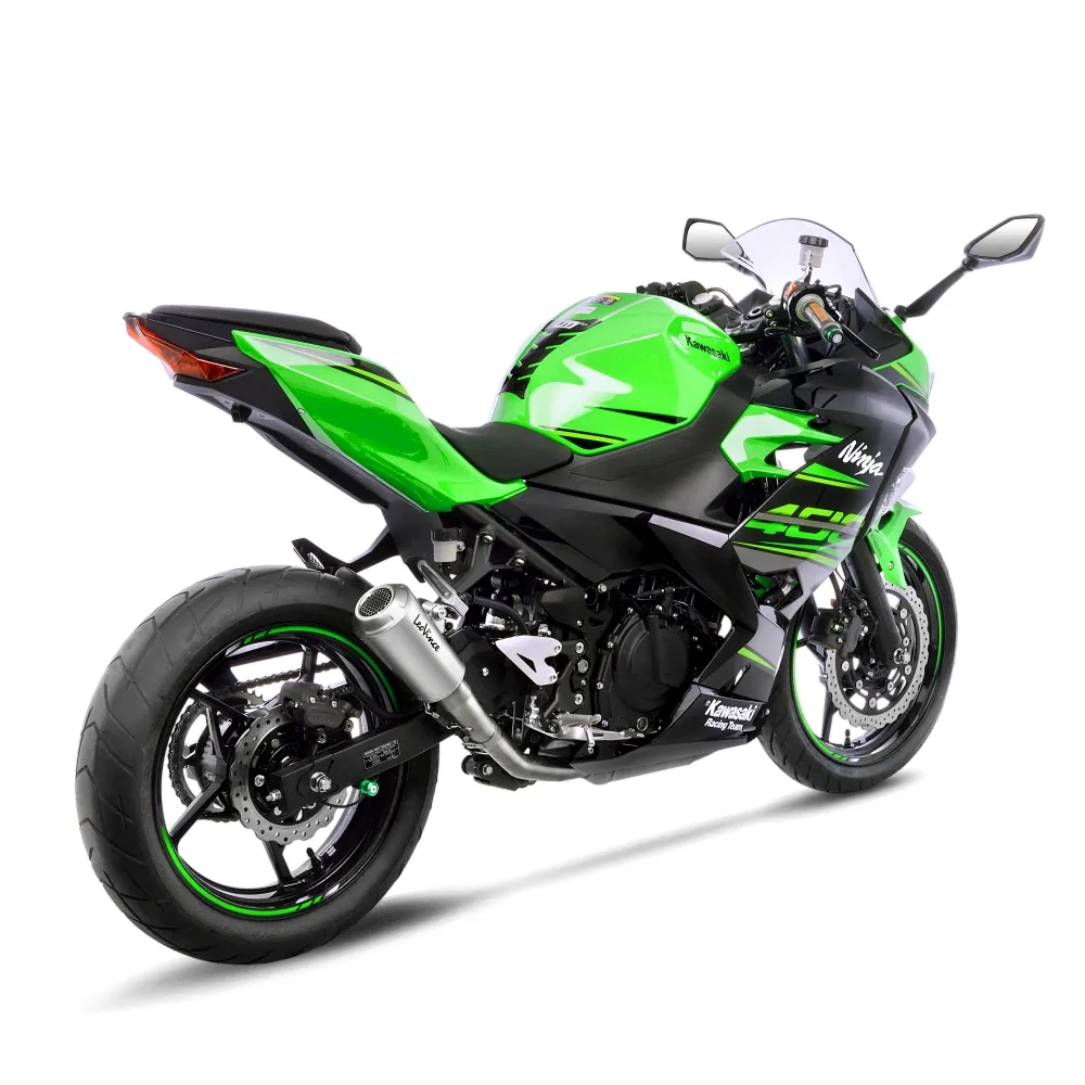 LEOVINCE KAWASAKI Z 500 / 400 / NINJA / 2018 2025 LV-10 INOX silencer exhaust Not Approved 15218U