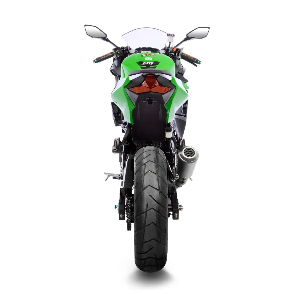 LEOVINCE KAWASAKI Z 500 / 400 / NINJA / 2018 2025 LV-10 INOX silencer exhaust Not Approved 15218U