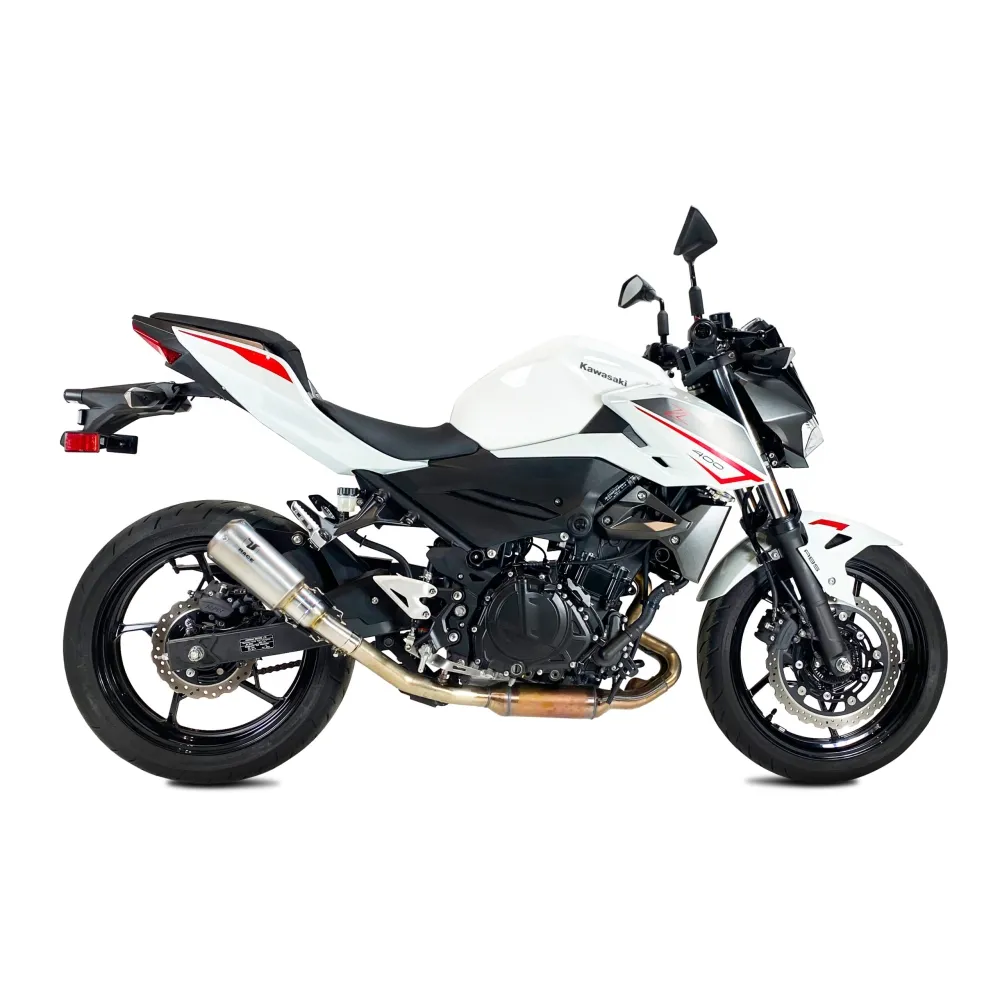 IXRACE KAWASAKI Z400 / Z500 / NINJA / 2018 2026 pot d'échappement MK2 INOX AK7240S - EURO5+