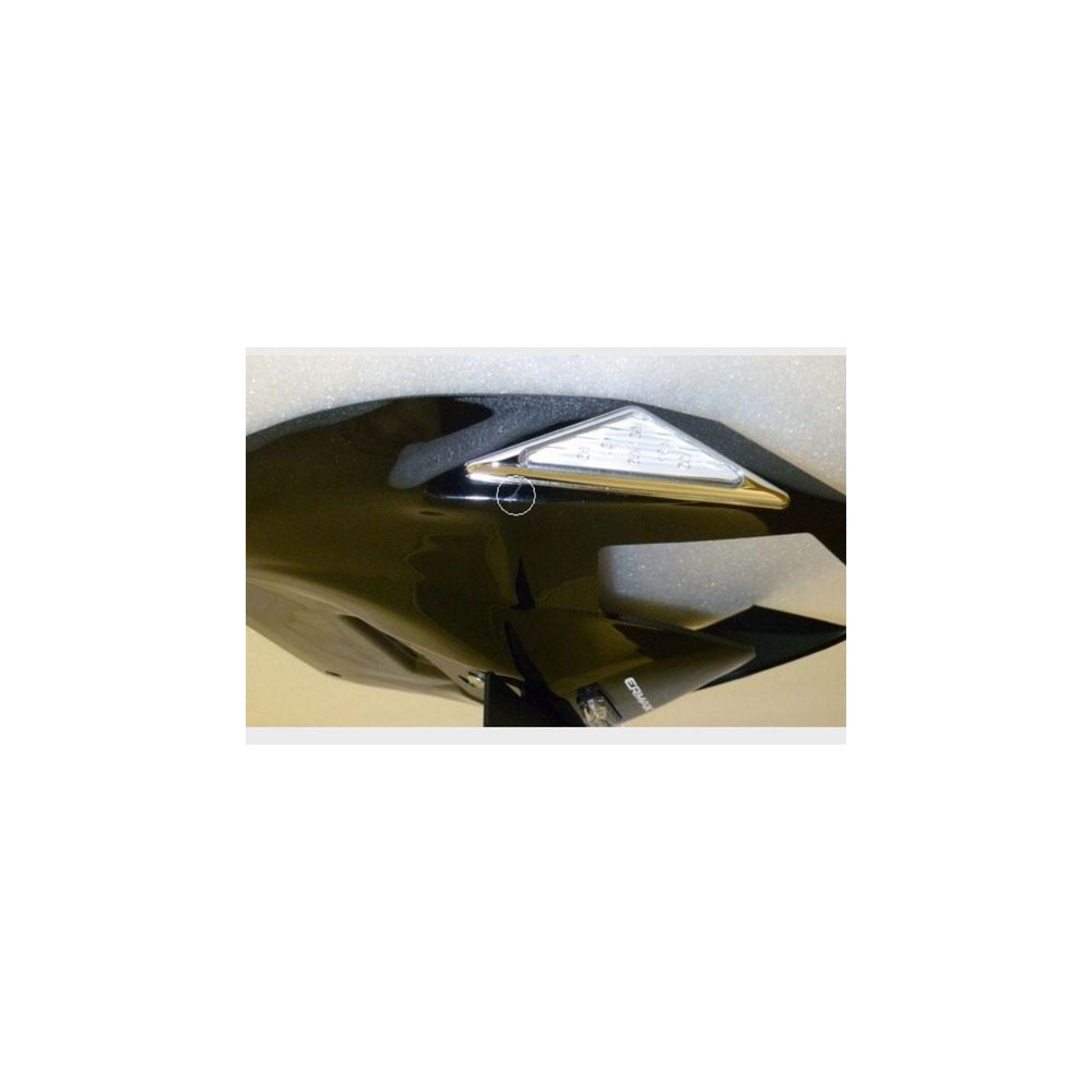 ERMAX license plate holder Kawasaki ZX6R 2009 to 2016 diablo black + TRI