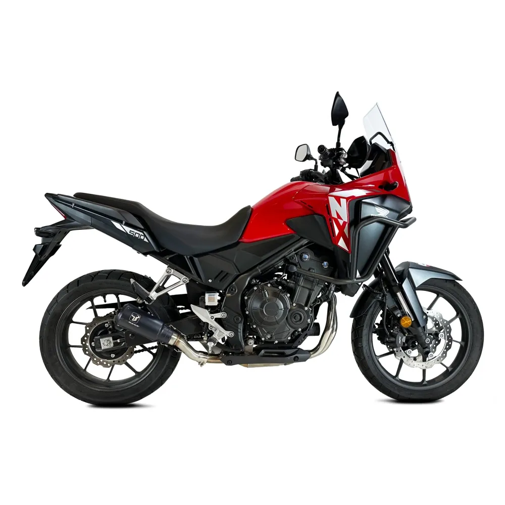IXRACE HONDA HORNET 500 / NX 500 / CBR 500 R /  2024 2026 MK2B INOX silencer MK2B BLACK AH6237SB approved EURO 5+