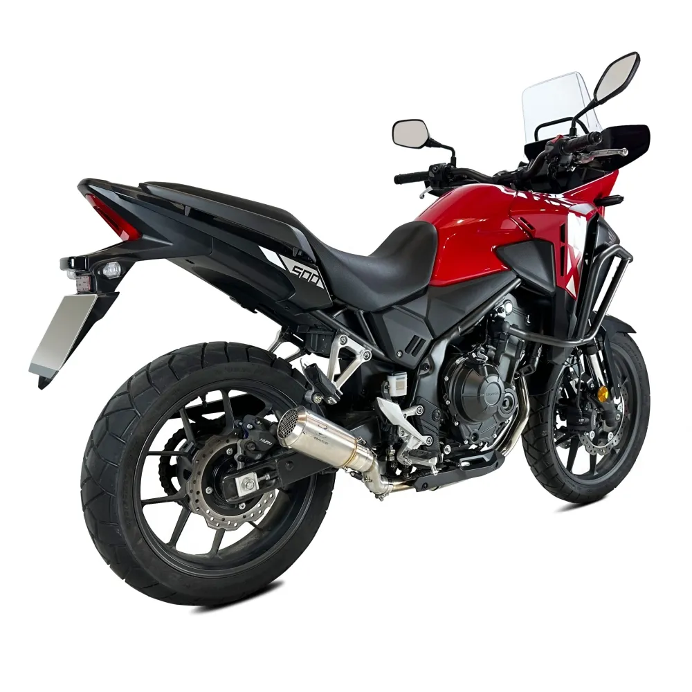 IXRACE HONDA HORNET 500 / NX 500 / CBR 500 R /  2024 2026 MK2 INOX silencer AH6237S EURO 5+ approved