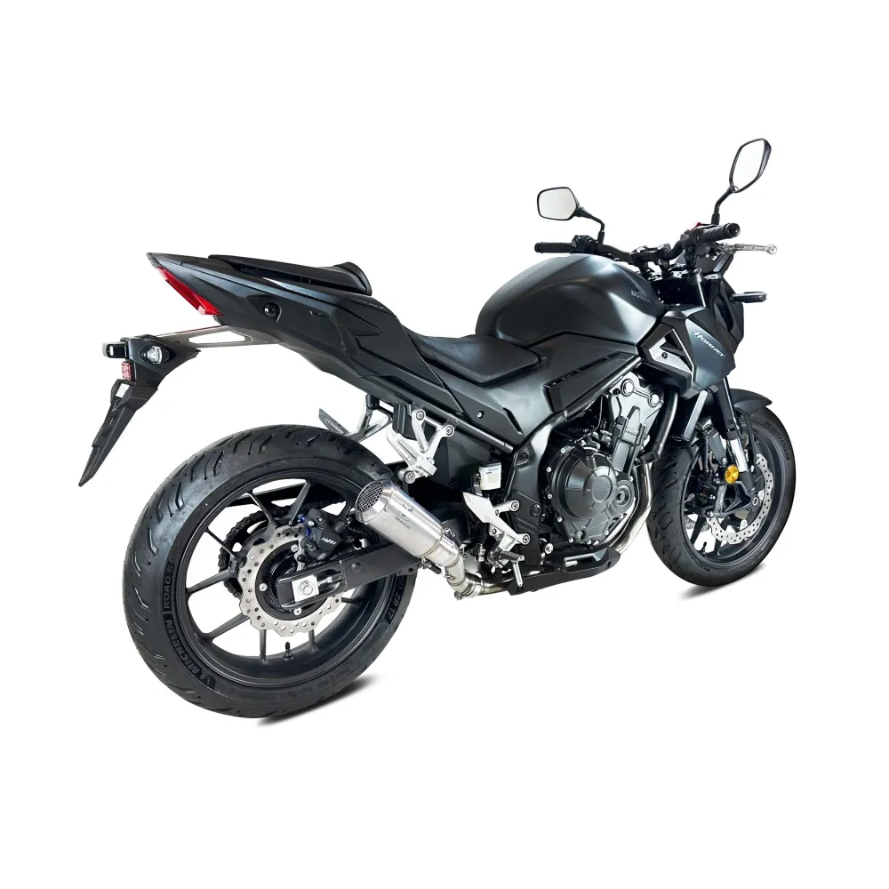 IXRACE HONDA HORNET 500 / NX 500 / CBR 500 R /  2024 2026 MK2 INOX silencer AH6237S EURO 5+ approved