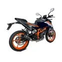 IXRACE KTM DUKE 125 / 390 / HUSQVARNA / 2024 2026 MK2B INOX silencer MK2B BLACK AM3260SB approved EURO 5+