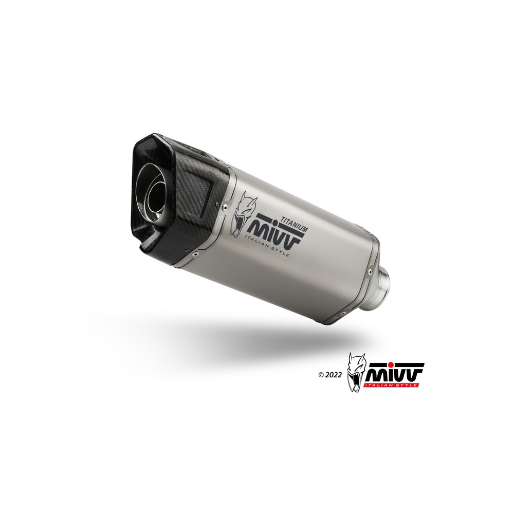 MIVV BMW R1300 GS / 2024 pot d'échappement SR-1 Titane/Carbone Homologué CE