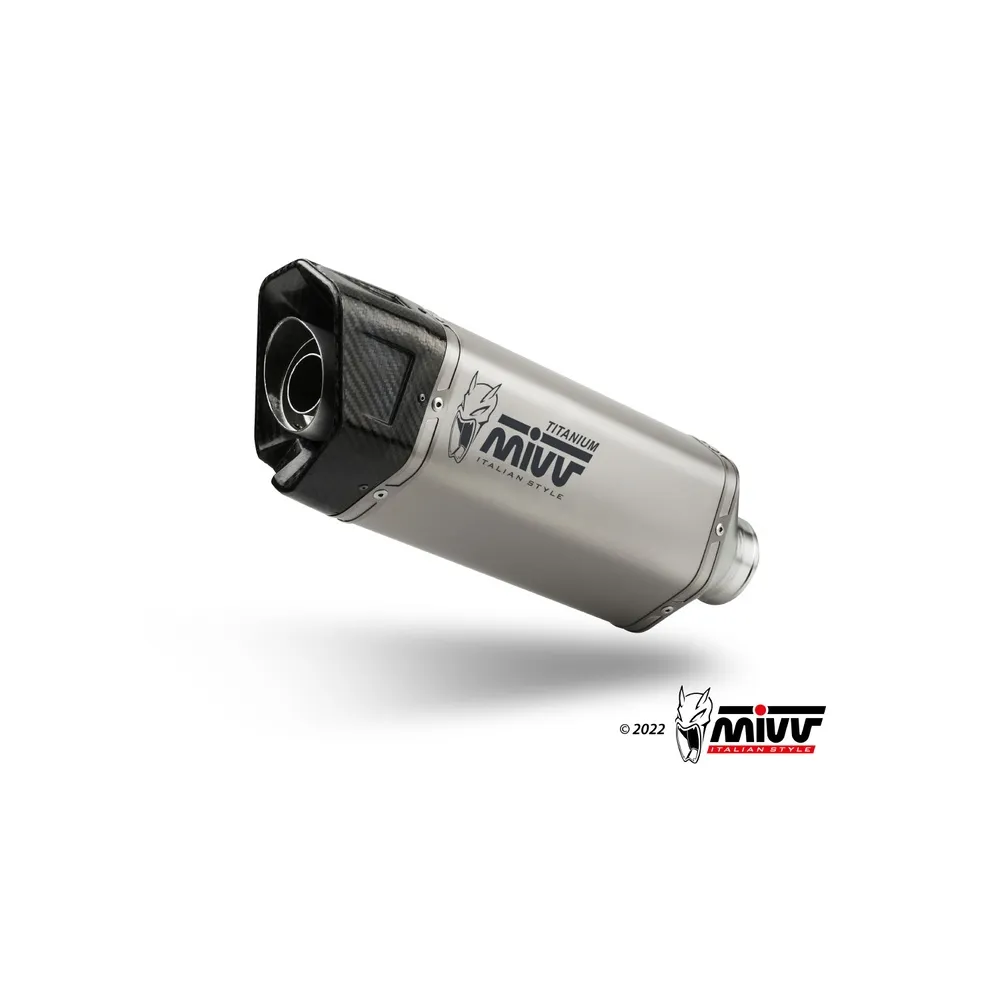 MIVV BMW R1300 GS / 2024 pot d'échappement SR-1 Titane/Carbone Homologué CE