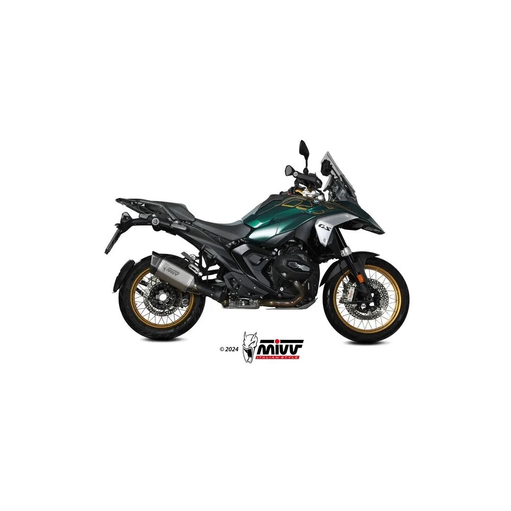 MIVV BMW R1300 GS / 2024 pot d'échappement SR-1 Titane/Carbone Homologué CE