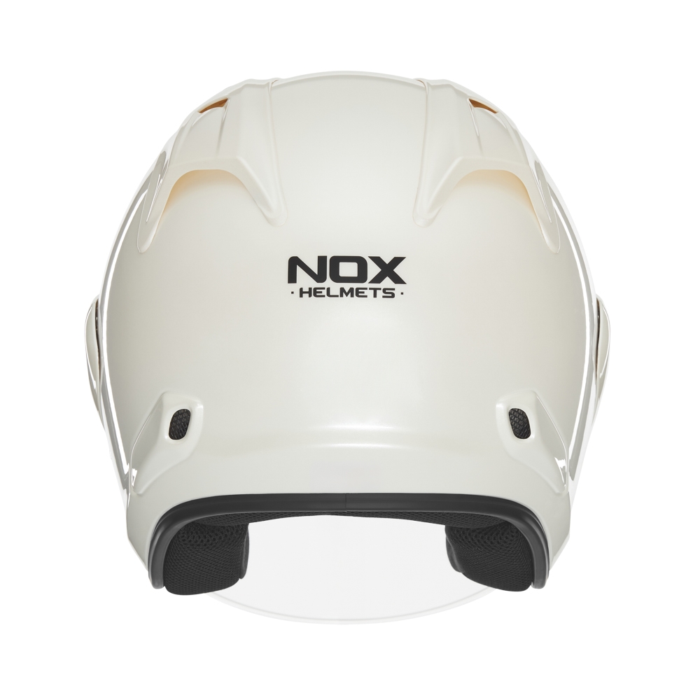 NOX jet helmet moto scooter N220-S pearl white