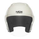 NOX jet helmet moto scooter N220-S pearl white