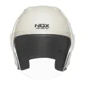 NOX jet helmet moto scooter N220-S pearl white