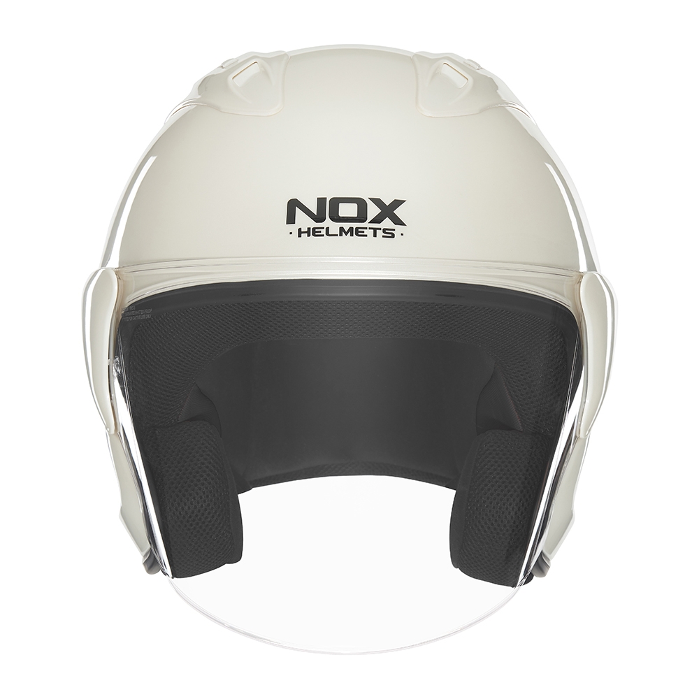 NOX jet helmet moto scooter N220-S pearl white