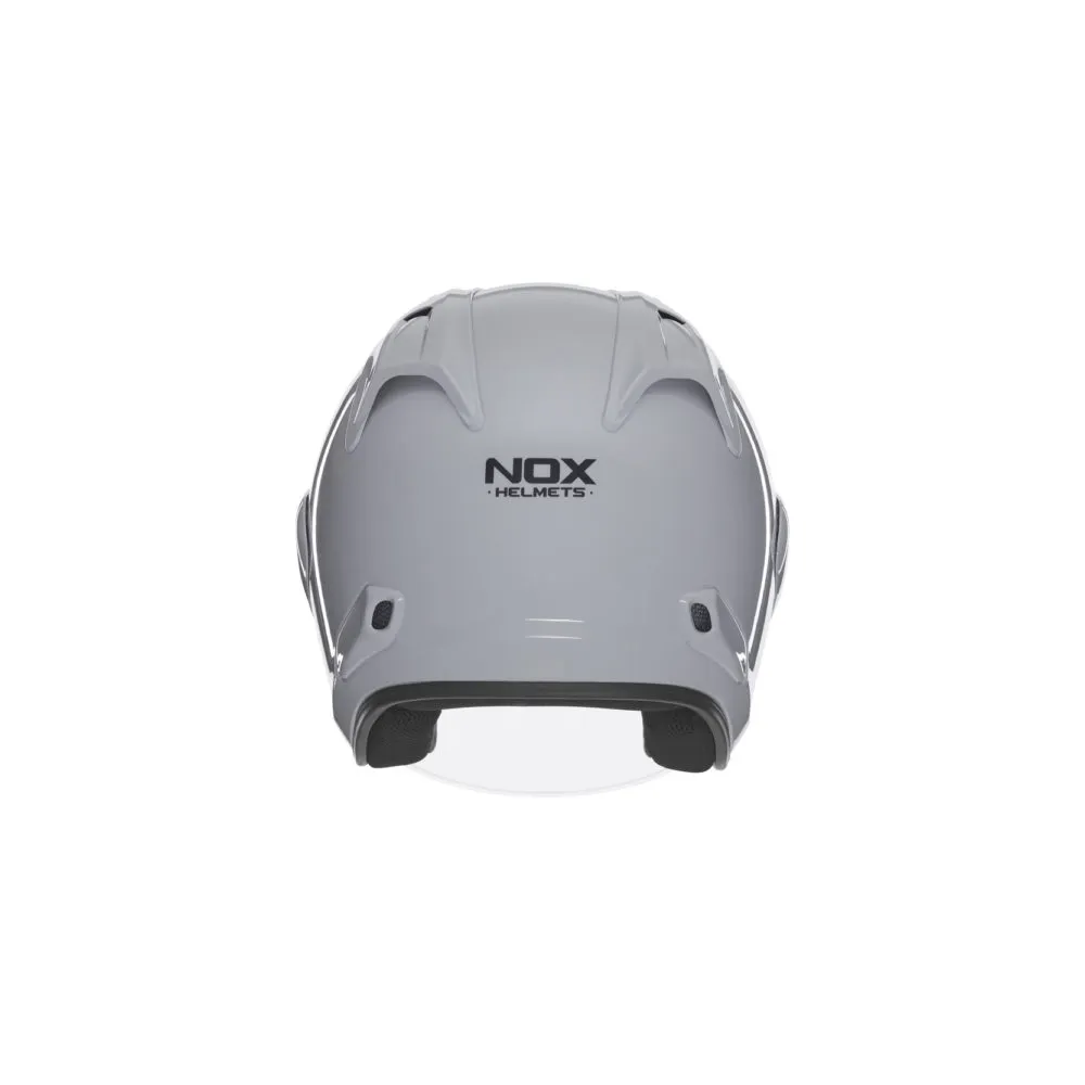 NOX jet helmet moto scooter N220-S nardo grey