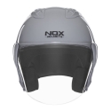 NOX jet helmet moto scooter N220-S nardo grey