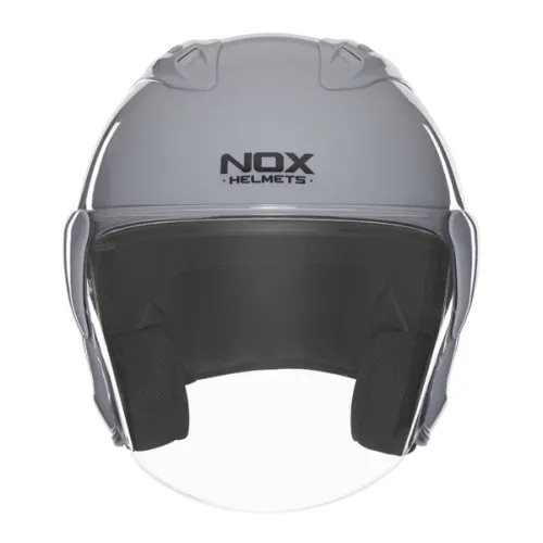 NOX casque jet moto scooter N220-S gris nardo