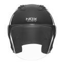 NOX jet helmet moto scooter N220-S shiny black