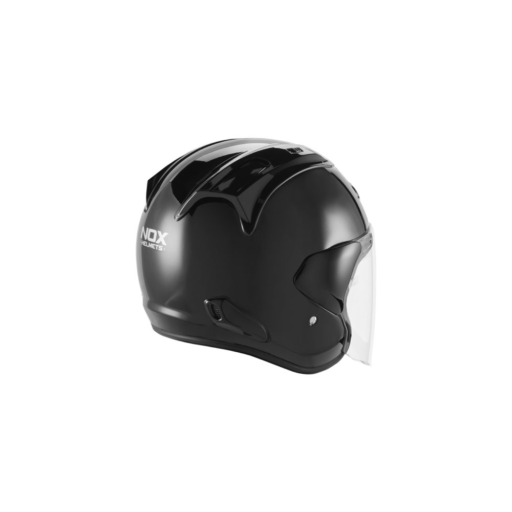 NOX jet helmet moto scooter N220-S shiny black