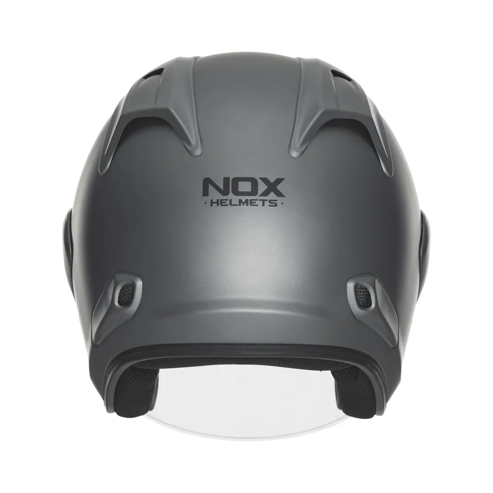 NOX jet helmet moto scooter N220-S matt titanium