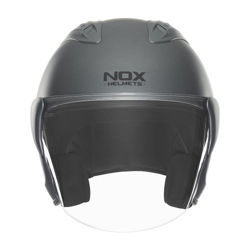 NOX jet helmet moto scooter N220-S matt titanium